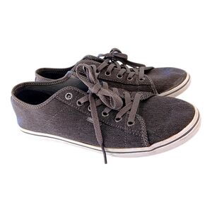 Vans Low Top Denim Sneakers Women's Size 9 Tennis Shoe Grey
